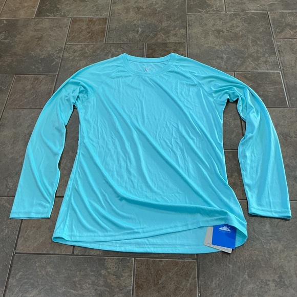 Light Blue Long Sleeve sun protection Shirt - Picture 1 of 4